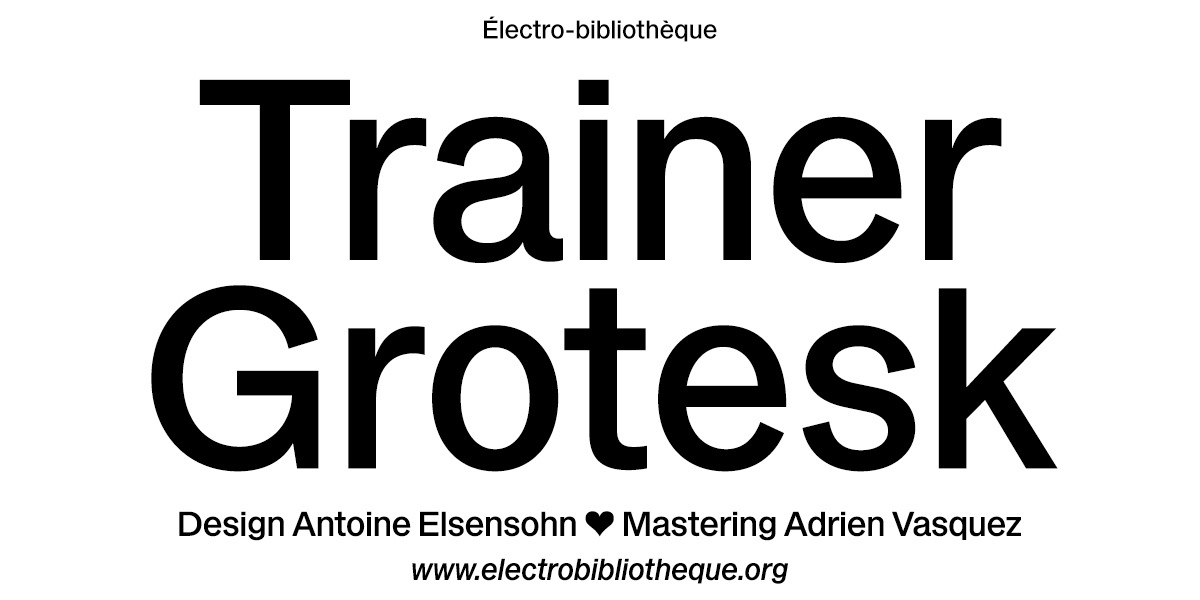 EB Trainer Grotesk Font