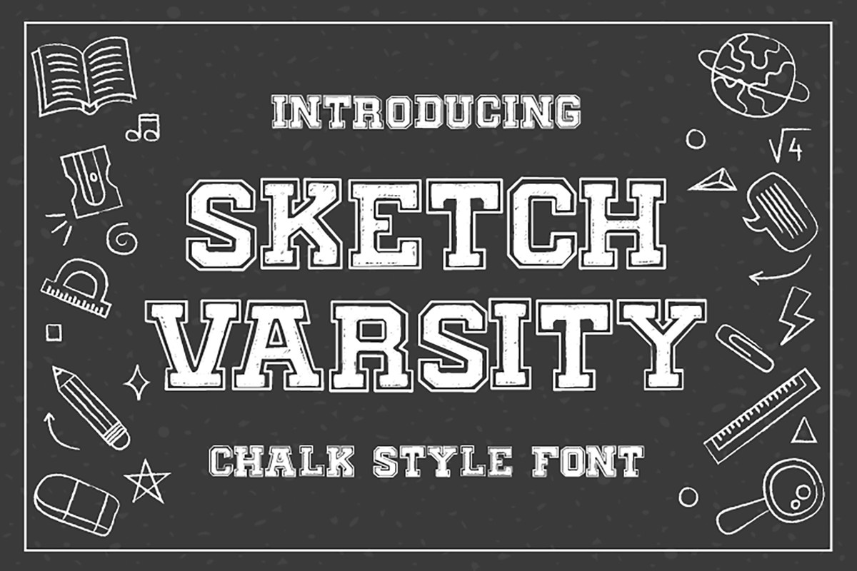 Sketch Varsity Font